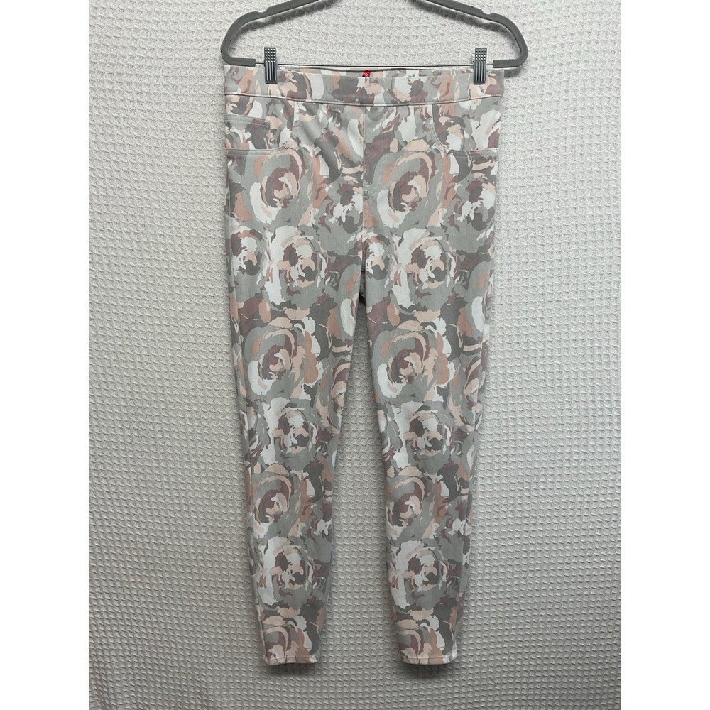 Spanx Shape Ankle Jean-ish Blush Bloom Leggings Womens XL Pull-On Smoothing